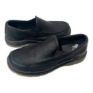 Dr. Martens Men's Lennon Black Leather Comfort Slip On Shoes Loafers Size 13